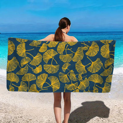 Rustikales Strandtuch aus Ginkgo Biloba - image 14