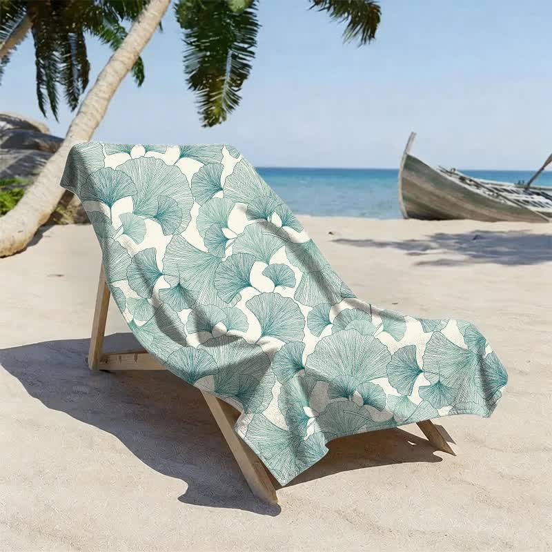 Strandtuch im erfrischenden Stil aus Ginkgo Biloba - image 1