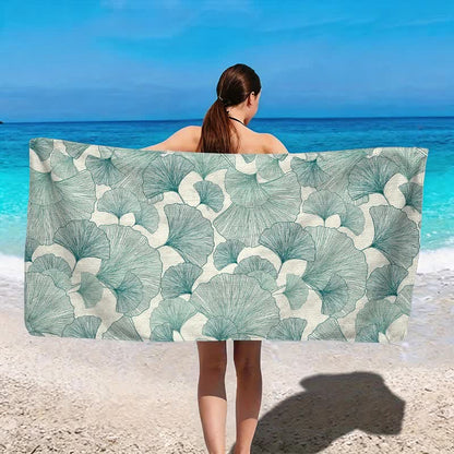 Strandtuch im erfrischenden Stil aus Ginkgo Biloba - image 2