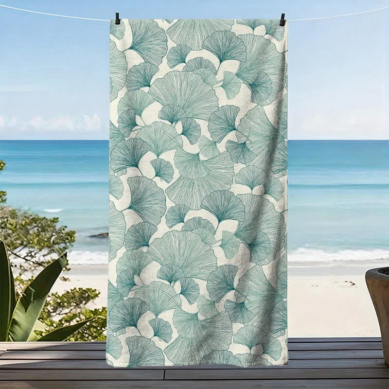 Strandtuch im erfrischenden Stil aus Ginkgo Biloba - image 3