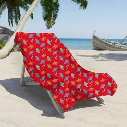 Strandtuch mit botanischem Ginkgoblatt - image 9