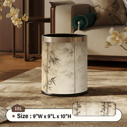 Dekorativer Mülleimer aus orientalischem Bambusschatten - Beige - Standard - 22.5 x 22.5 x 26cm - image 11