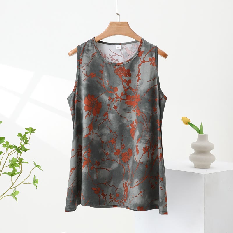 Pyjama-Set mit floralem Tanktop und Hose von Artistic Branch - image 5