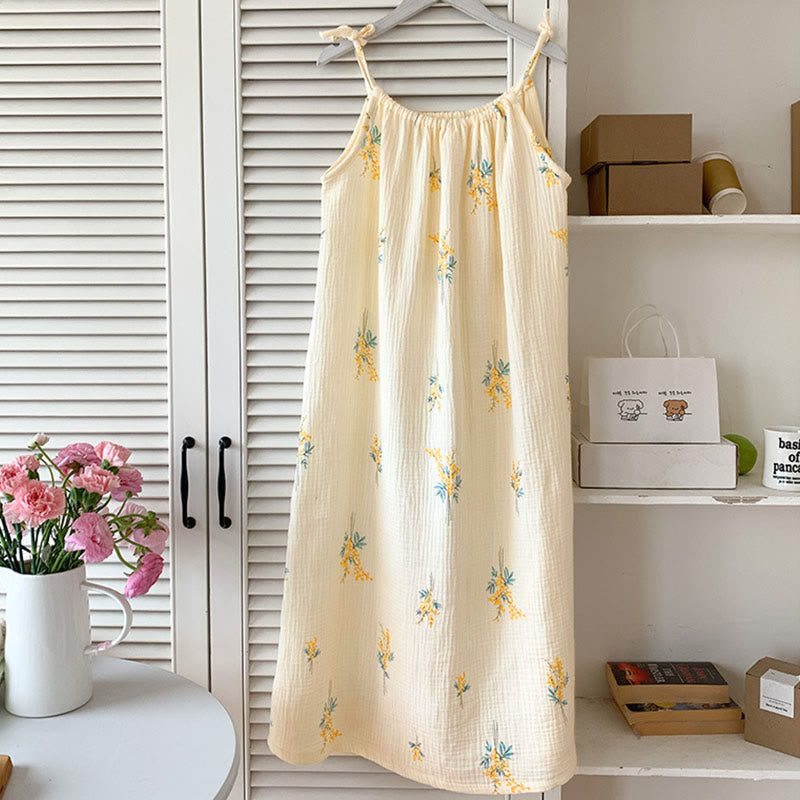 Nachthemd im Landhausstil mit Blumenmuster - image 2