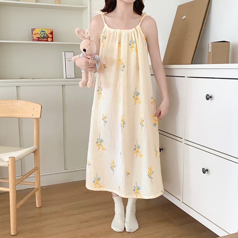 Nachthemd im Landhausstil mit Blumenmuster - image 3