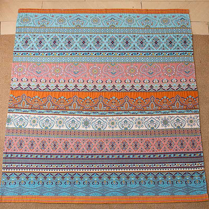 Baumwoll-Steppdecke mit Retro-Streifenmuster - image 5