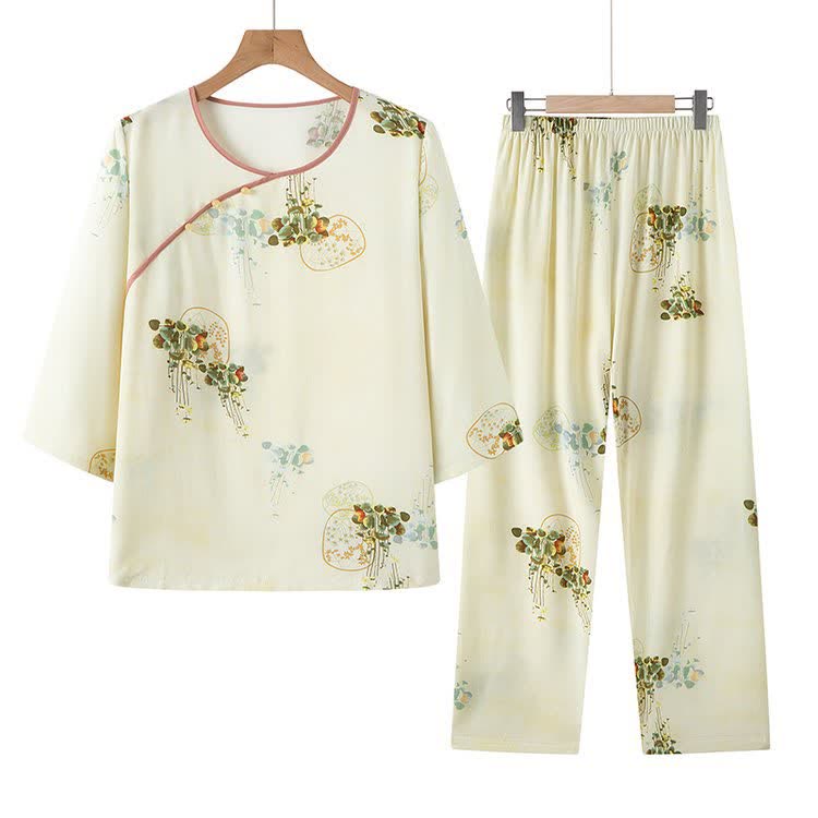 Pyjama-Set mit frischem orientalischem Muster - image 6