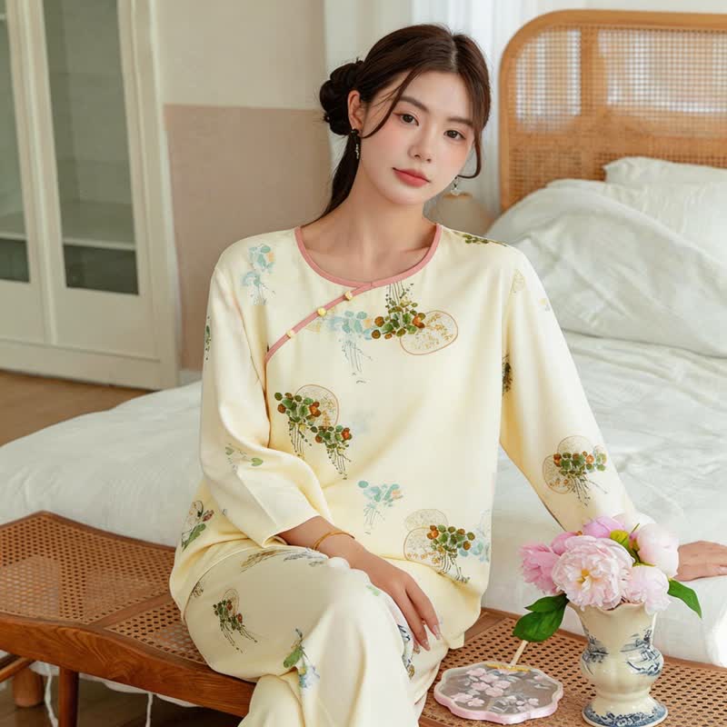 Pyjama-Set mit frischem orientalischem Muster - image 2