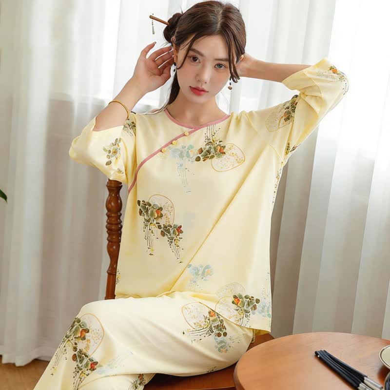 Pyjama-Set mit frischem orientalischem Muster - image 1