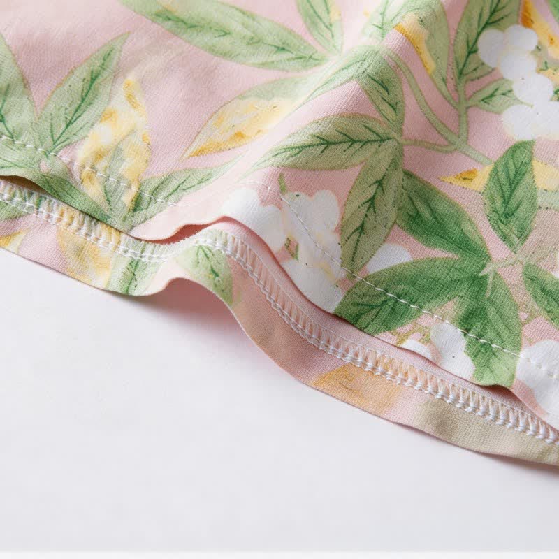 Pyjama-Set mit orientalischem Blumen- und Blättermuster - image 4