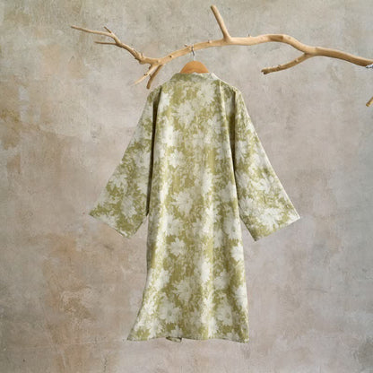 Eleganter Kimono aus Baumwollgaze mit Blumenmuster - image 10