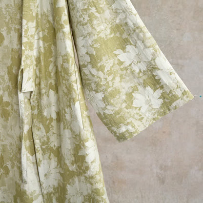 Eleganter Kimono aus Baumwollgaze mit Blumenmuster - image 13