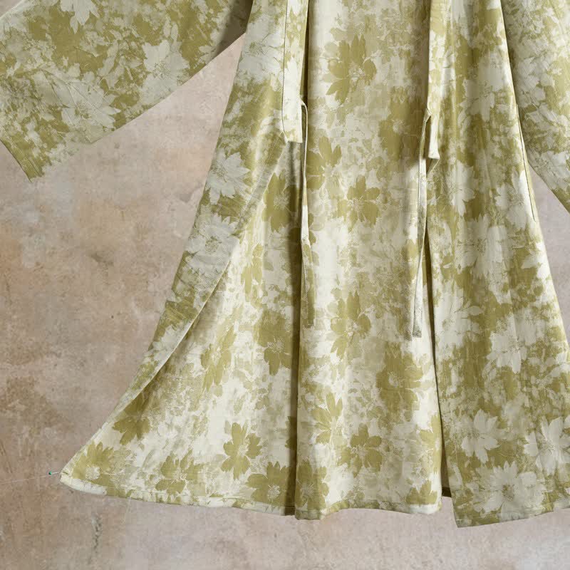 Eleganter Kimono aus Baumwollgaze mit Blumenmuster - image 12