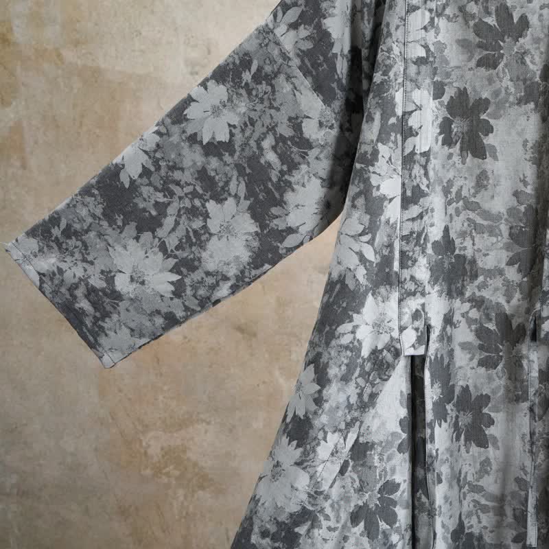 Eleganter Kimono aus Baumwollgaze mit Blumenmuster - image 19