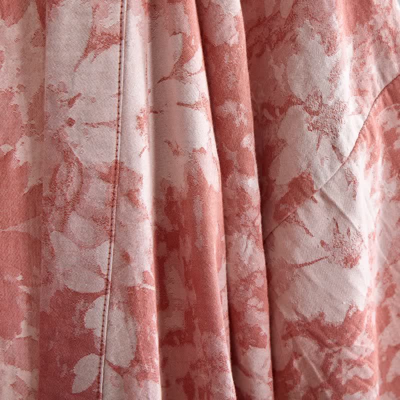 Eleganter Kimono aus Baumwollgaze mit Blumenmuster - image 8
