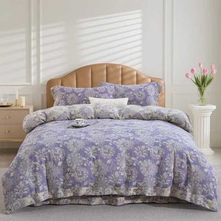Bettwäsche-Set aus Baumwollgaze mit ethnischem Blumenmuster (4-teilig) - 220cm x 240cm - image 0