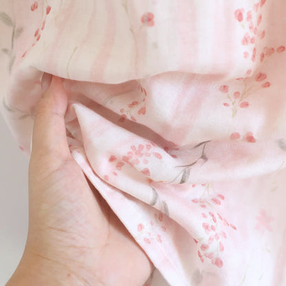 Kimono-Nachthemd aus Baumwollgaze mit kleinem Blumenmuster - image 11