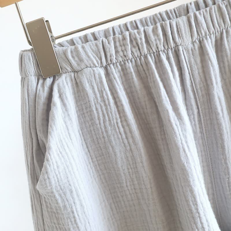 Set aus Tanktop und Shorts aus doppellagigem Baumwollgewebe - image 8