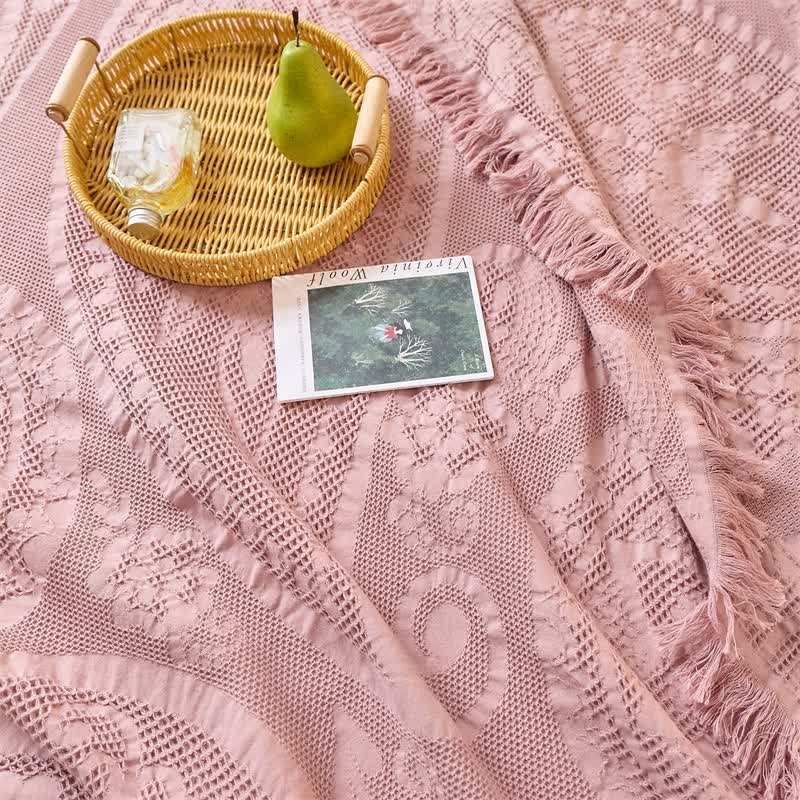 Schicke Jacquard-Waffelgewebe-Steppdecke - image 3