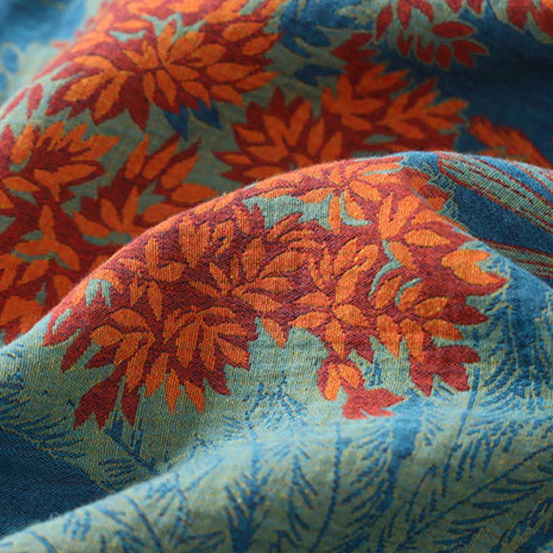 Künstlerisch gestalteter Baumwoll-Doppelgaze-Bademantel - image 2