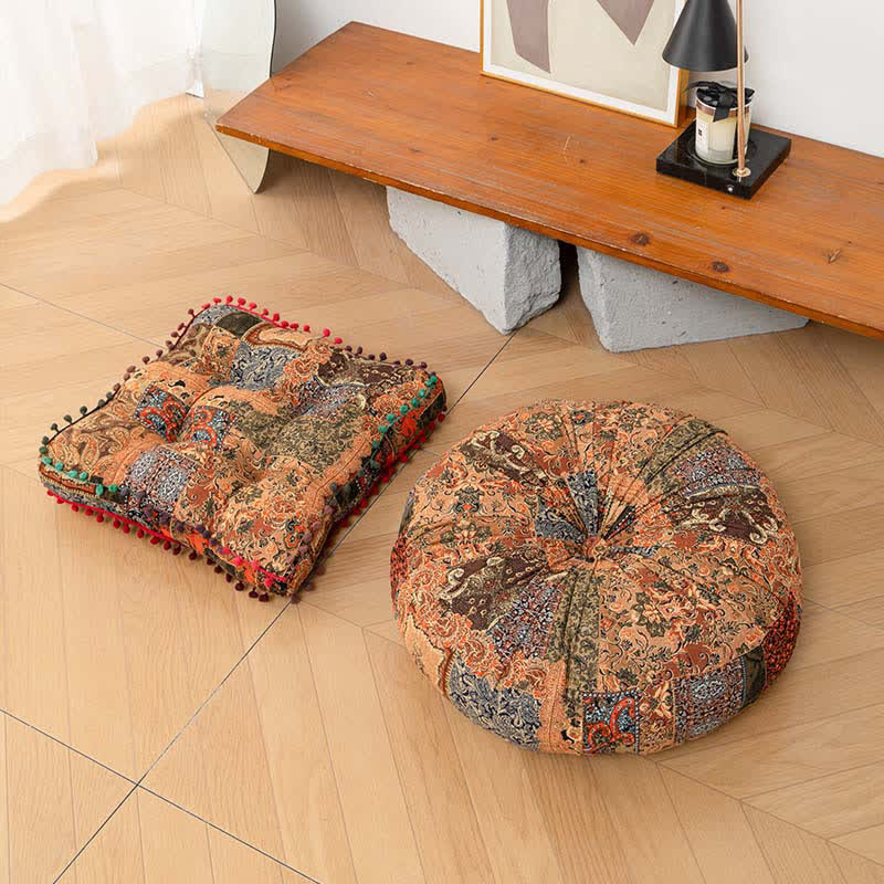 Bodenkissen im Boho-Patchwork-Mandala-Stil - image 2