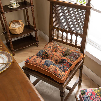 Stuhlkissen im Boho-Patchwork-Stil mit Befestigungsbändern - image 3