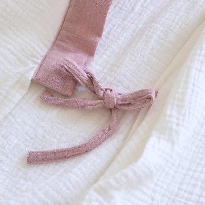 Japanischer Baumwollgaze-Pyjama-Set mit kurzen Ärmeln - image 10