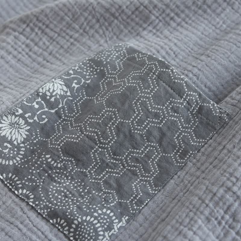 Kimono-Pyjama aus Baumwollgaze im Ethno-Stil - image 6