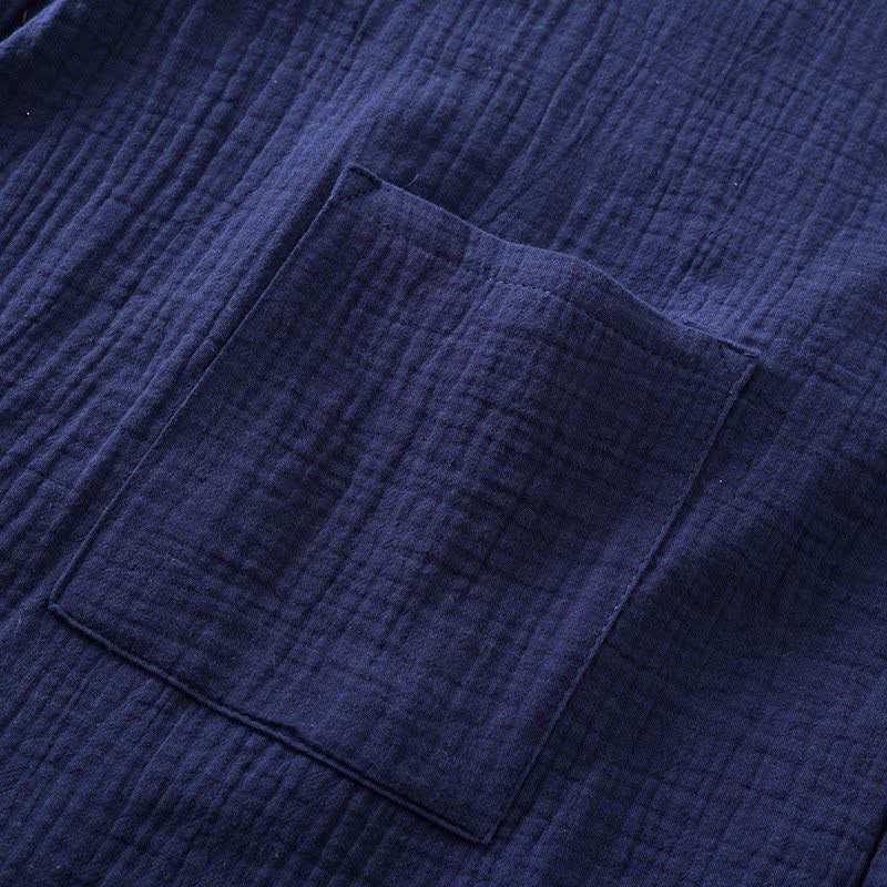 Kimono-Bademantel aus Baumwollgaze im Ethno-Stil - image 6