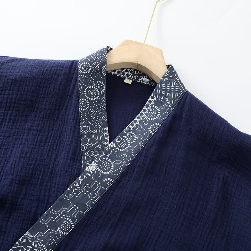Kimono-Bademantel aus Baumwollgaze im Ethno-Stil - image 2