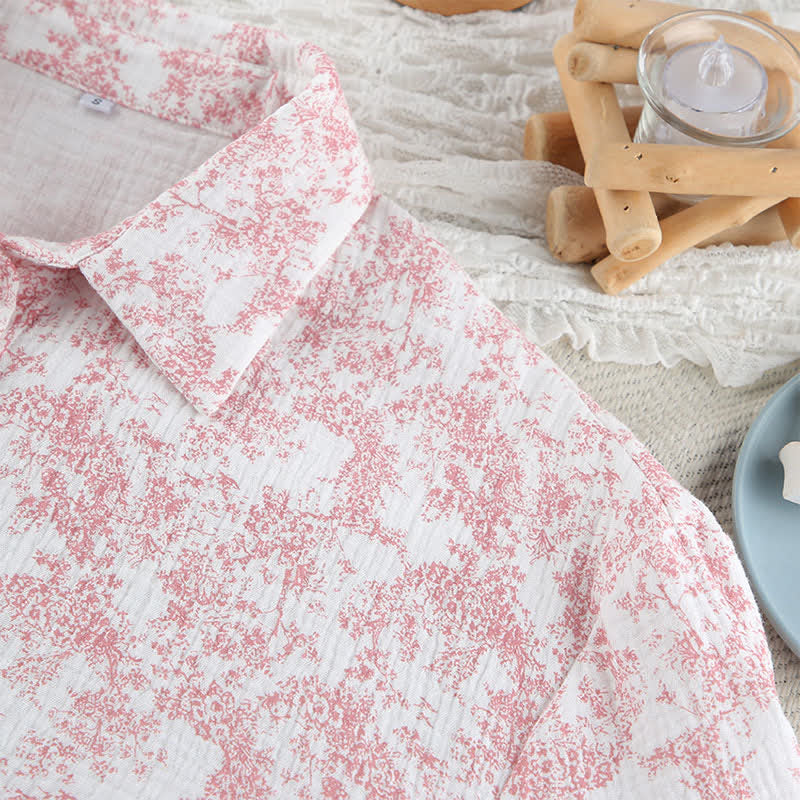 Baumwollpyjama-Set im abstrakten Kunststil - image 9