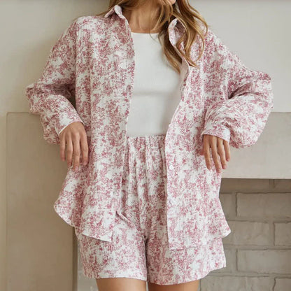 Baumwollpyjama-Set im abstrakten Kunststil - image 6