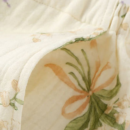 Pyjama-Set aus Baumwollgaze mit Blumenstrauß - image 9