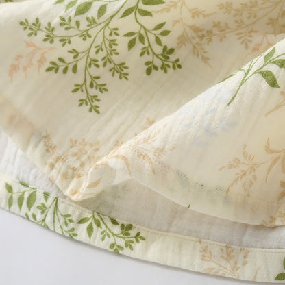 Pyjama-Set aus Baumwollgaze mit botanischem Blattmotiv - image 7
