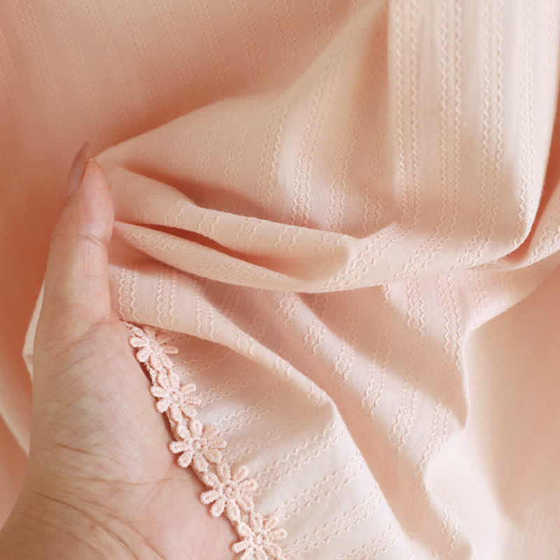 Pyjama-Set aus Baumwolljacquard-Camisole - image 8