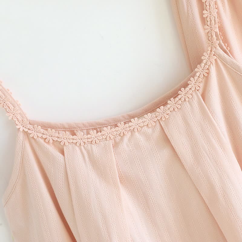 Pyjama-Set aus Baumwolljacquard-Camisole - image 6