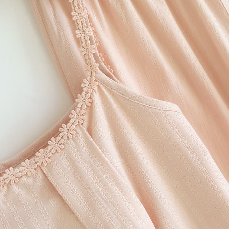 Pyjama-Set aus Baumwolljacquard-Camisole - image 5