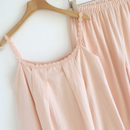 Pyjama-Set aus Baumwolljacquard-Camisole - image 3