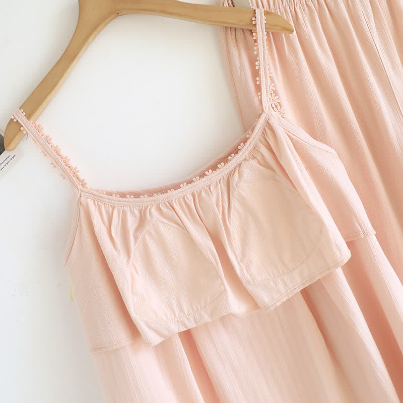 Pyjama-Set aus Baumwolljacquard-Camisole - image 7