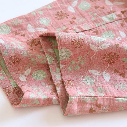 Pyjama-Set aus Baumwolle im Vintage-Stil mit Rosenjacquardmuster - image 15