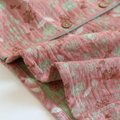 Pyjama-Set aus Baumwolle im Vintage-Stil mit Rosenjacquardmuster - image 12