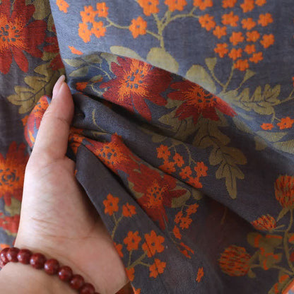 Vintage-inspirierter Pyjama aus Baumwollgaze mit Blumenmuster - image 14