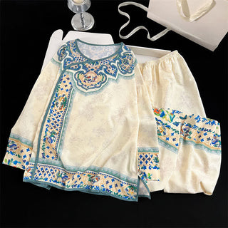 Vintage-Pyjama-Set im Hanfu-Stil - Beige - XL - image 0