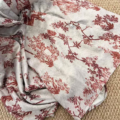 Pyjama-Set mit botanischem Vintage-Print - image 12