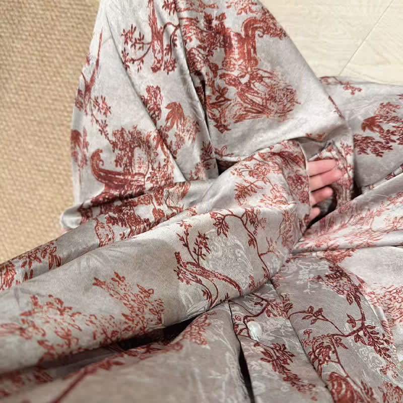 Pyjama-Set mit botanischem Vintage-Print - image 10