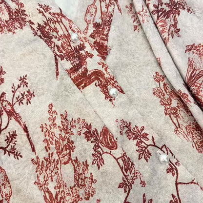 Pyjama-Set mit botanischem Vintage-Print - image 11