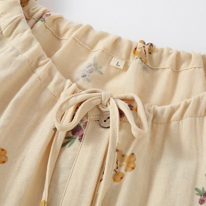 Pyjama-Set aus Baumwolle mit Loquat-Print (3-teilig) - image 4
