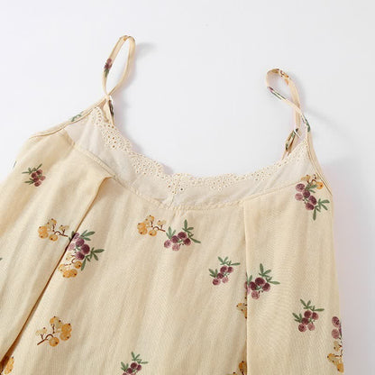 Pyjama-Set aus Baumwolle mit Loquat-Print (3-teilig) - image 5