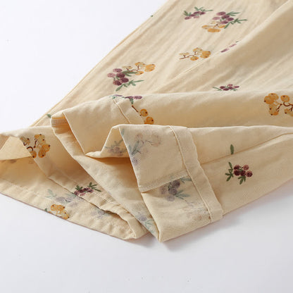 Pyjama-Set aus Baumwolle mit Loquat-Print (3-teilig) - image 8