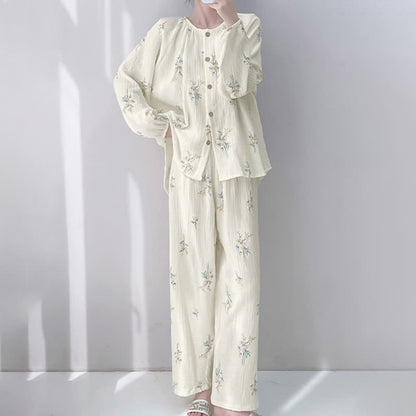 Bouquet Loungewear-Set aus doppellagiger Baumwolle - image 1